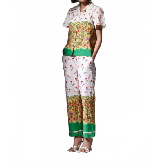 NEW BANJANAN iona shirt in paisley ming - Picture 5 of 6